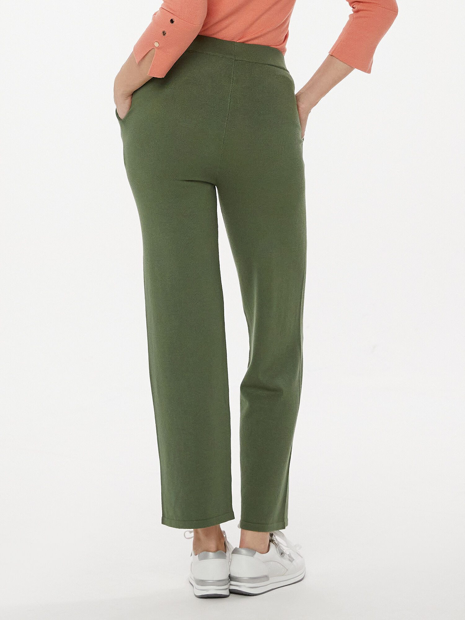 PUNTO & FILO Strickhose Schlupfhose koerpernah mit edlem Galonstreifen günstig online kaufen