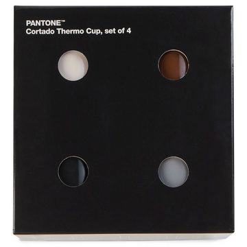 Pantone Universe Thermobecher Cortado Set Natur-Farben, Porzellan, 4-teilig