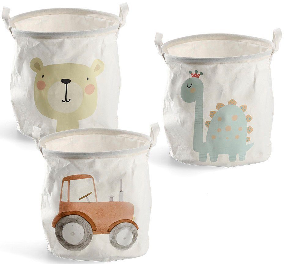 Zeller Present Wäschesack »Kids«, (3 St.), Modernes Design fürs Kinderzimme günstig online kaufen