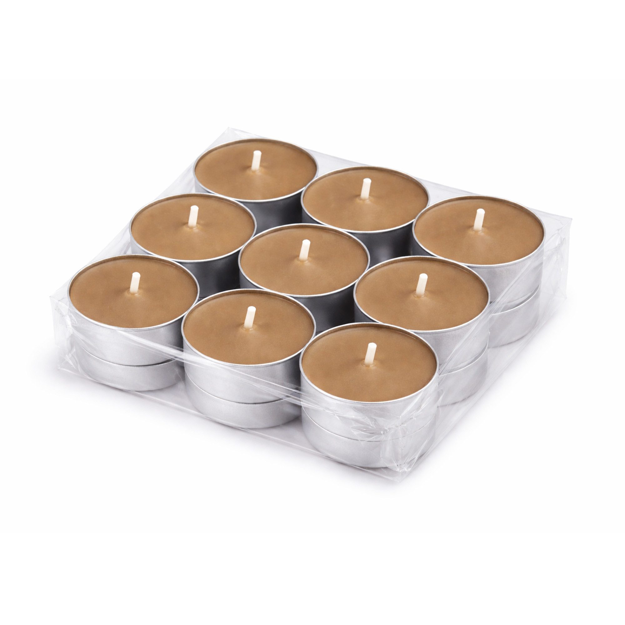 HS Candle Teelicht Duftkerze 4 Stunden Brenndauer (18-tlg), Teelicht Kerzen aus Wachs, Ø4 cm, Made in EU, Indoor & Outdoor