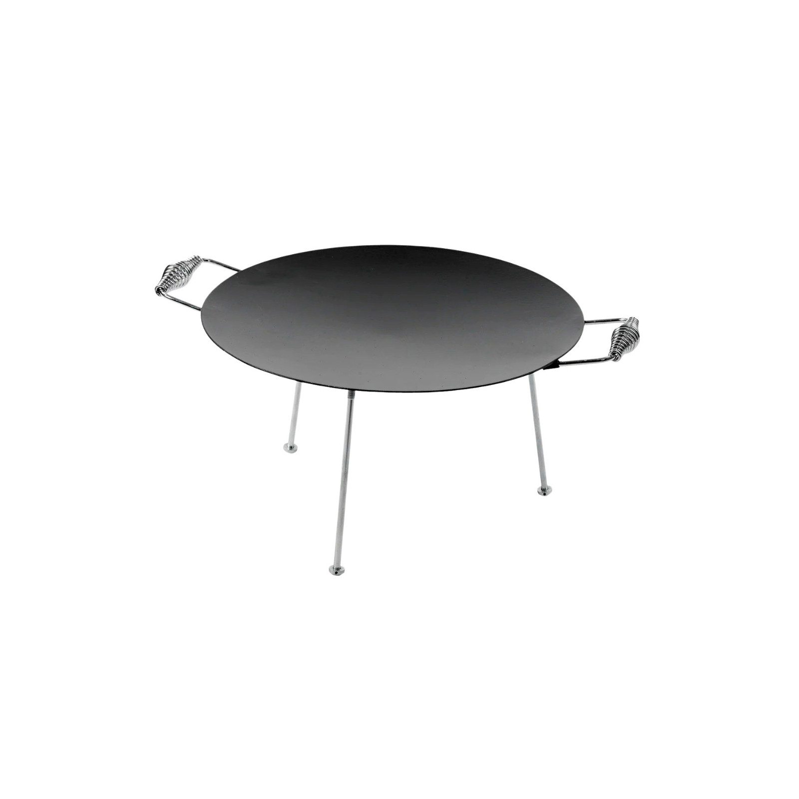 TRUE NORTH Grillplatte Gusseisen Pfanne mit Dreibein Ø 47 cm