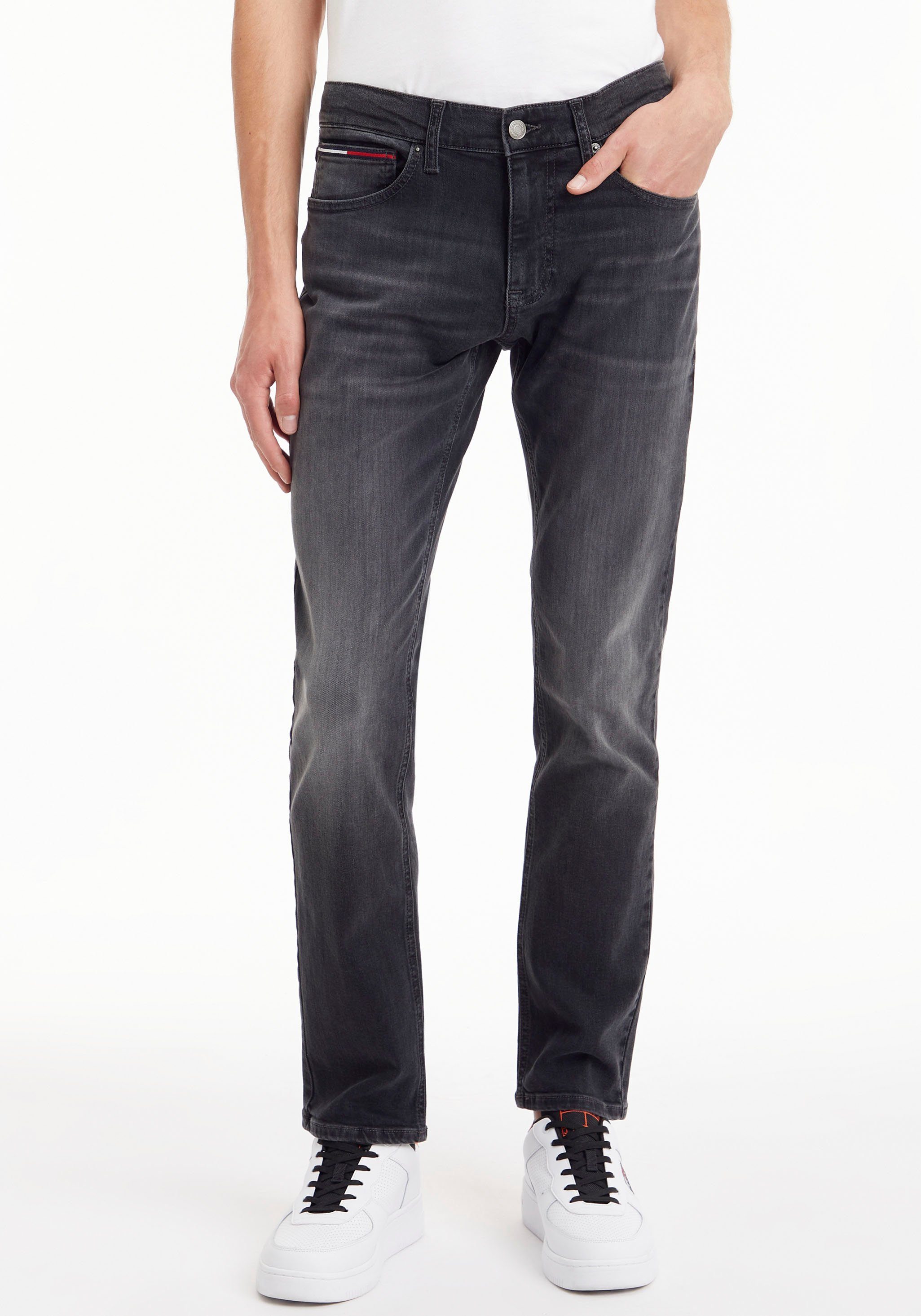 Tommy Jeans Slim-fit-Jeans SCANTON black wash