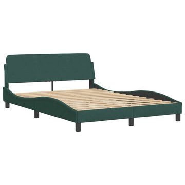 vidaXL Bett Bett mit Matratze Dunkelgrün 140x190 cm Samt