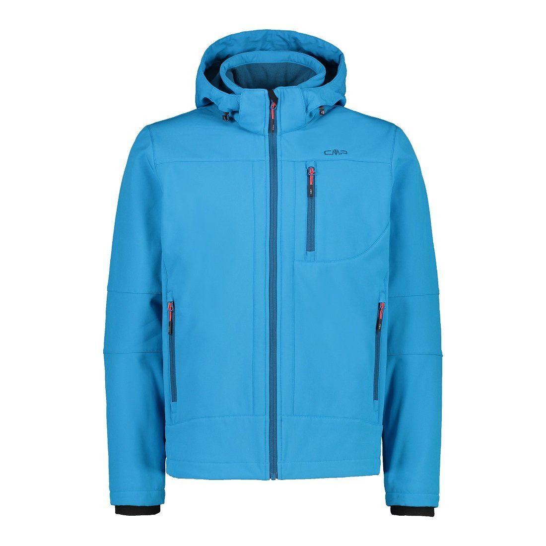 CMP Softshelljacke (winddicht, wasserabweisend) mit Kapuze danubeblau Herre günstig online kaufen
