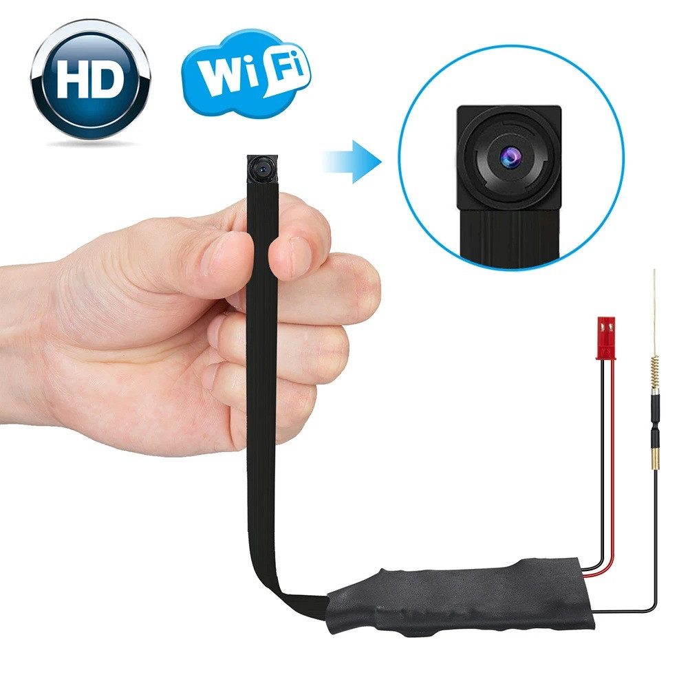 SpionProfi IP-Überwachungskamera 4k Mini Wifi Kamera Wlan IP P2P Knopf Einbau Videoaufnahme Drohne Haus (Innenbereich, Außenbereich (muss überdacht sein, da nicht Wasserdicht), 1-tlg)