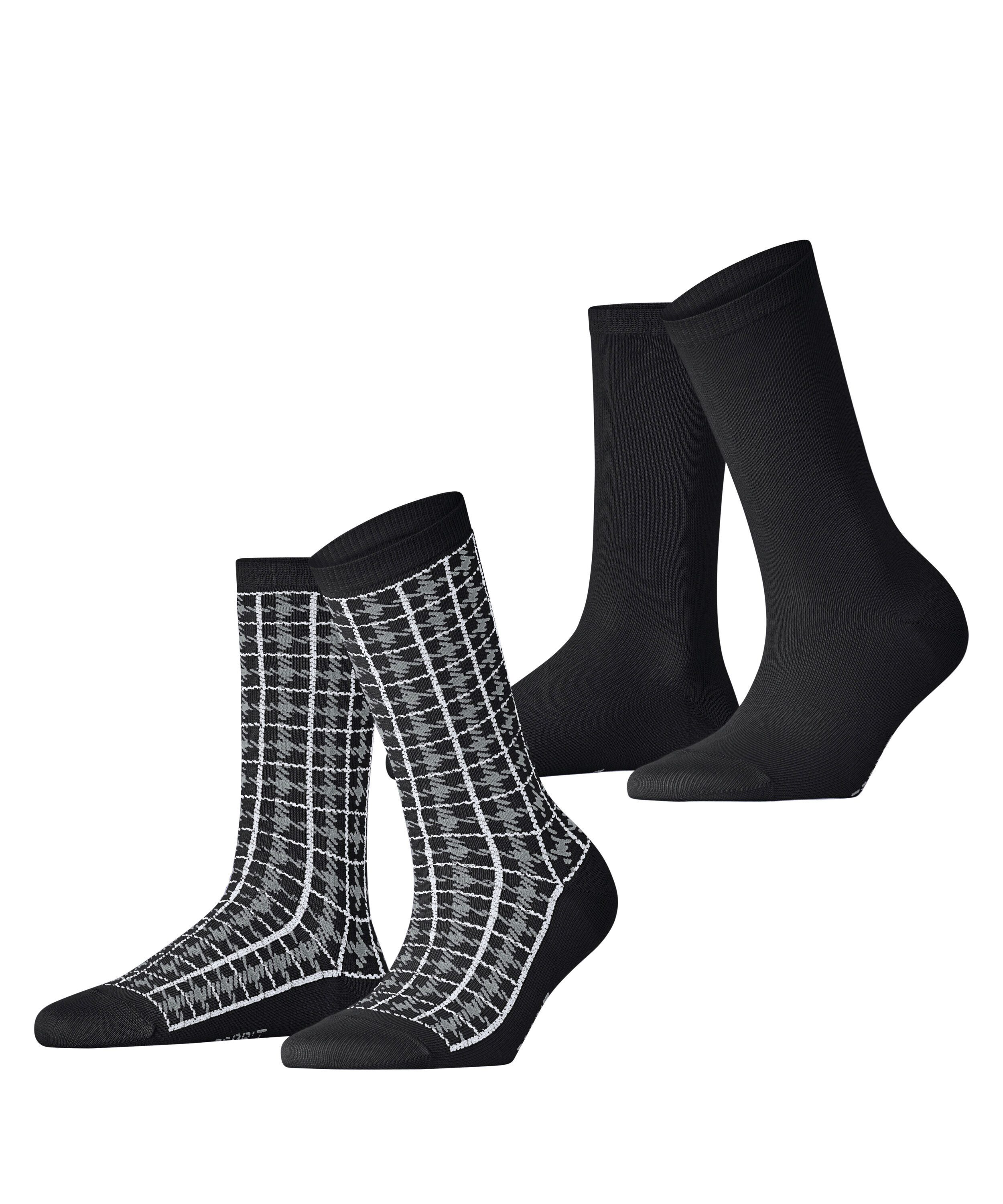 Esprit Socken Esprit Retro Plaid 2-Pack Damen (2-Paar)