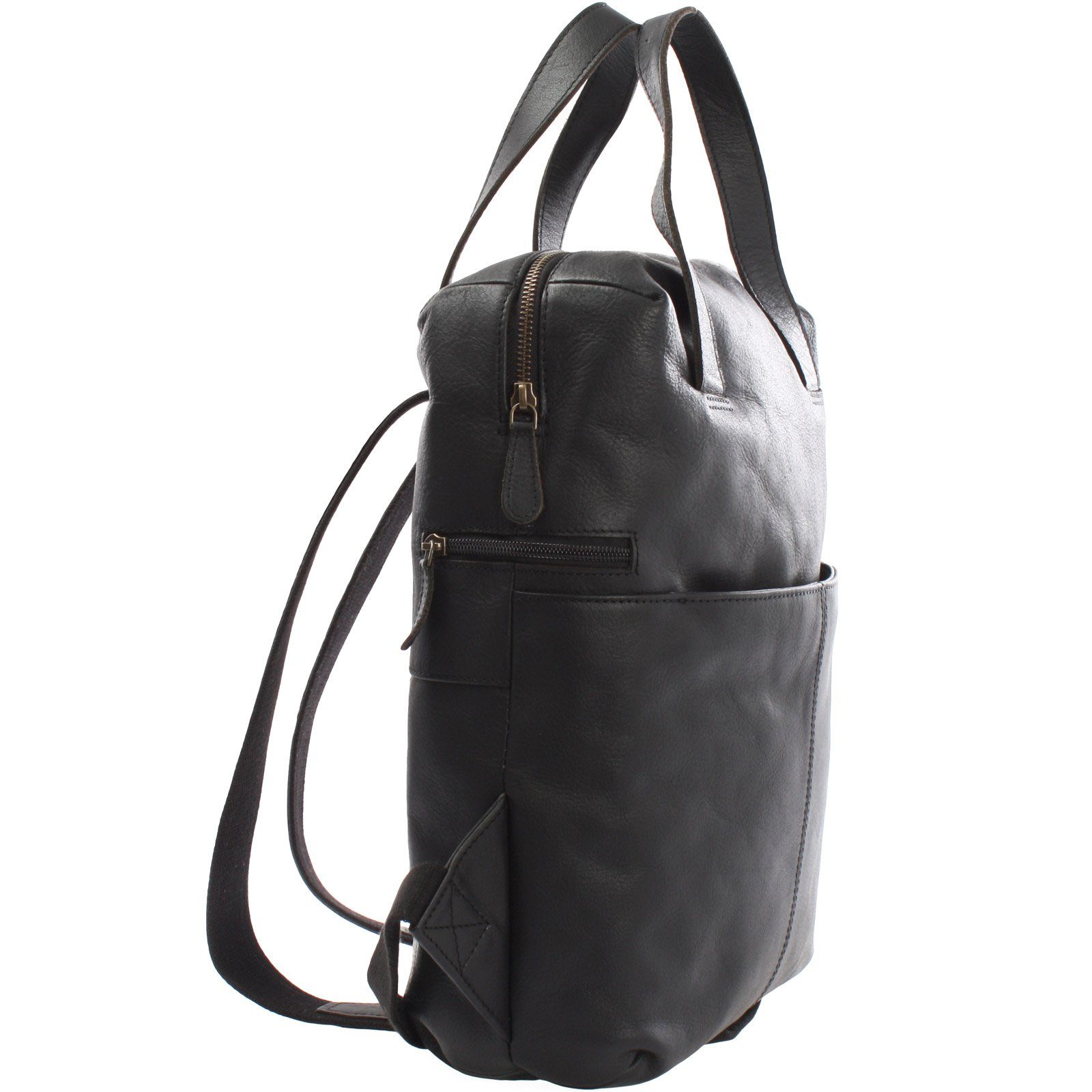 LECONI Cityrucksack Stadtrucksack DIN A4 Damen & Herren Lederrucksack Leder LE1023