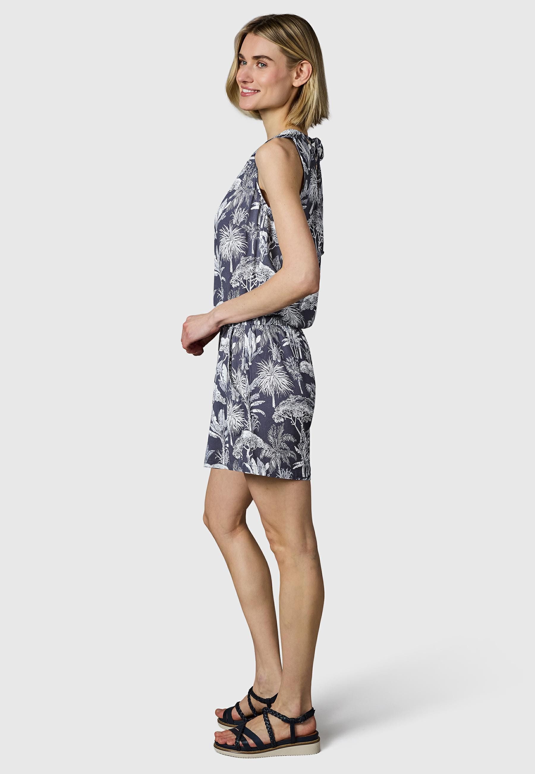 Ragwear Jumpsuit Zella schicker, kurzer Damen Overall mit floralem Print