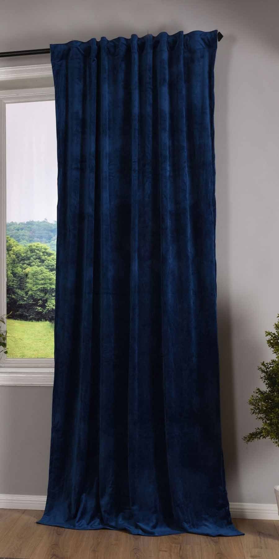 Gardinenbox Vorhang (1 St), verdecketeSchlaufen, verdunkelnd, Samt, Verdunk günstig online kaufen