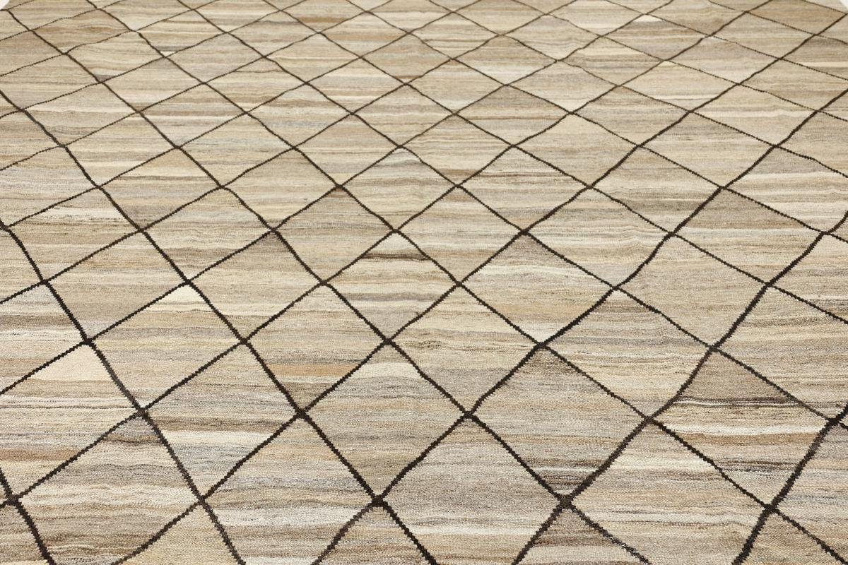 Orientteppich Kelim Berber Höhe: Moderner Nain Orientteppich, 3 Trading, mm rechteckig, 312x413 Design Handgewebter