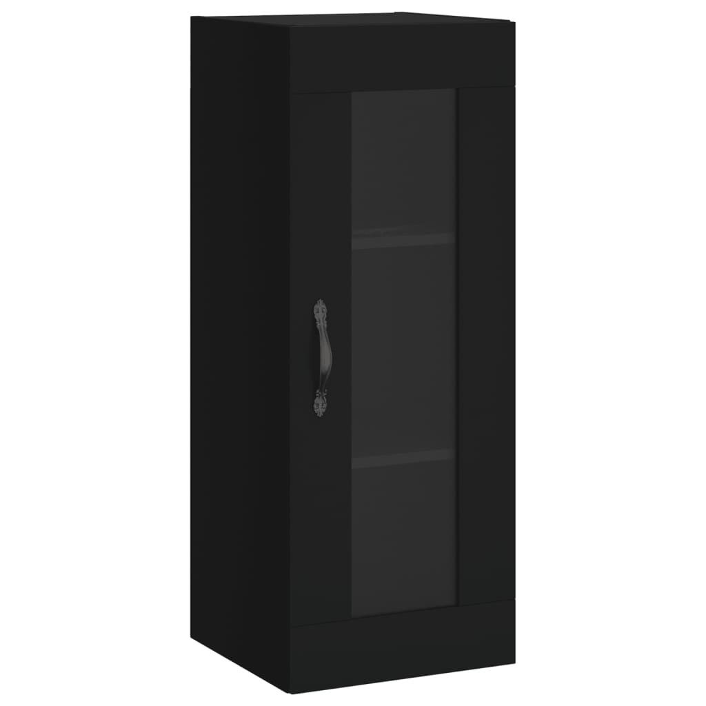 vidaXL Hängeschrank Wandschrank Schwarz 34,5x34x90 cm günstig online kaufen
