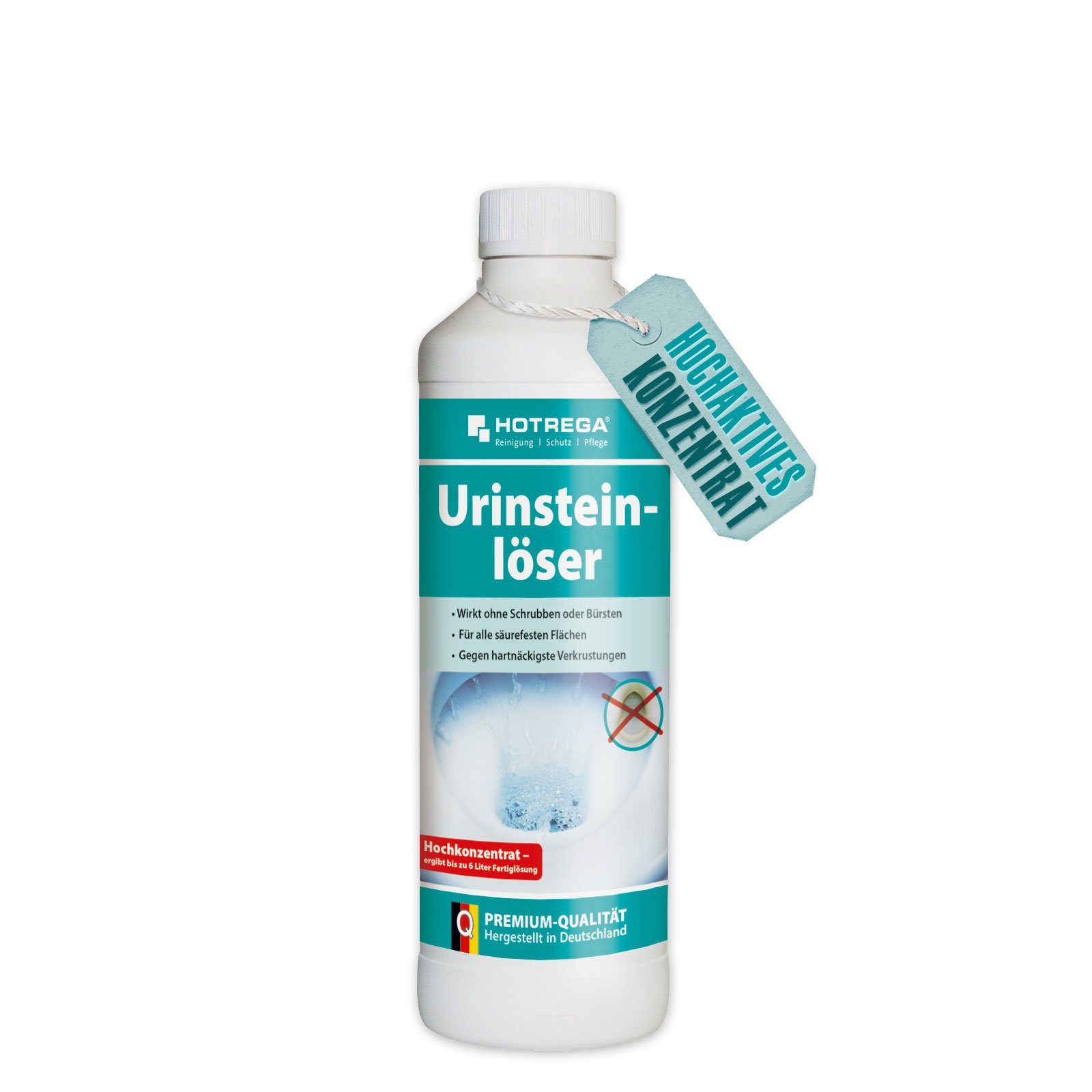 HOTREGA® Urinsteinlöser Urinsteinentferner Entkalker Urinlöser Konzentrat Urinsteinlöser (WC Entkalker, Urinal und Toilette reinigen)