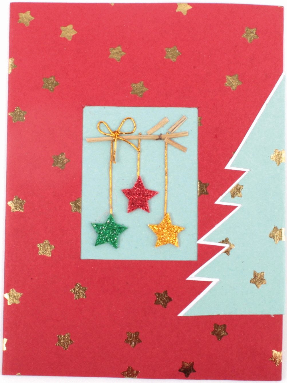 El Puente Grußkarte Grußkarte "Weihnachtsfest", Handmade, Fair Trade