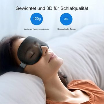 ousudela Augenmaske Gewichtet Augenmaske 3D Schlafmaske Druckentlastung Lichtblockierende