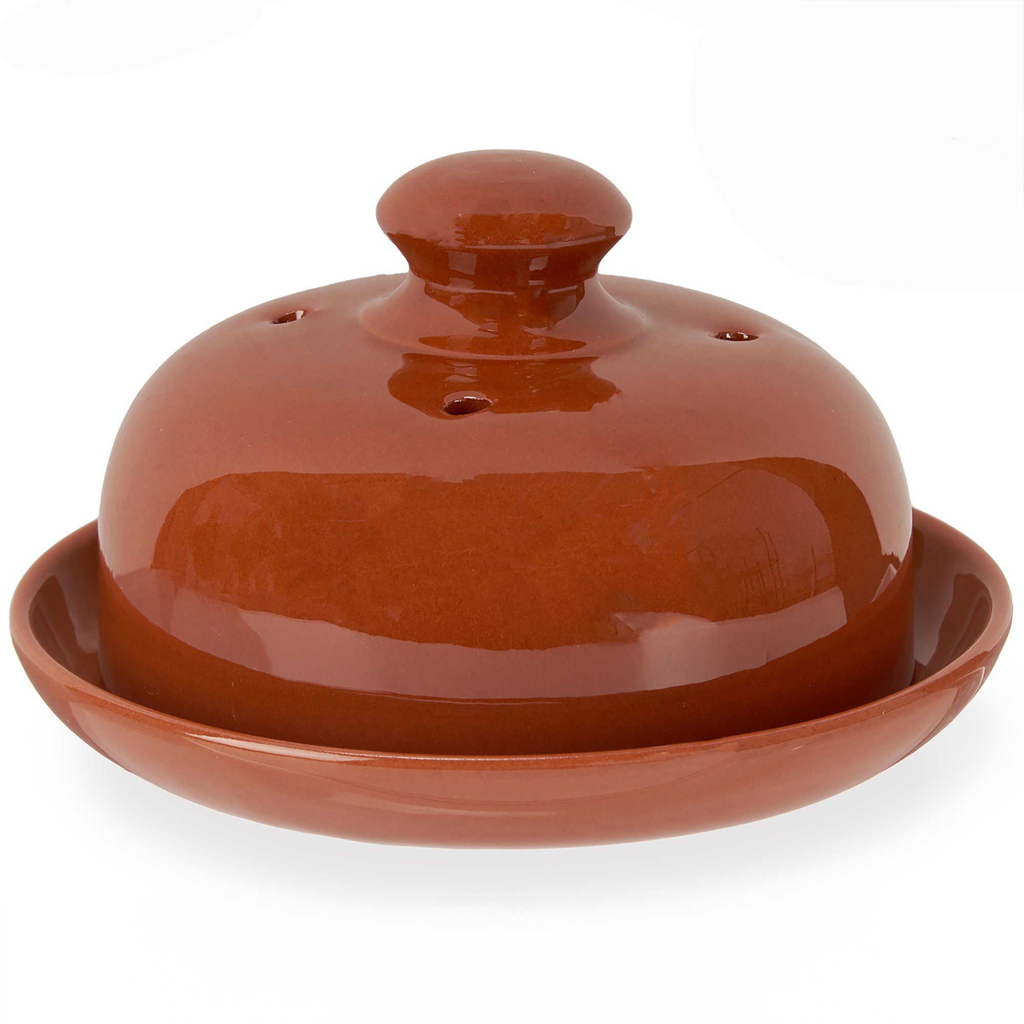 Annastore Vorratsglas Tontopf zur Aufbewahrung von Lebensmitteln Zwiebeltopf Kartoffeltopf, Knoblauchtopf, Vorratsgefäß aus Ton, Butterdose, Buttertopf