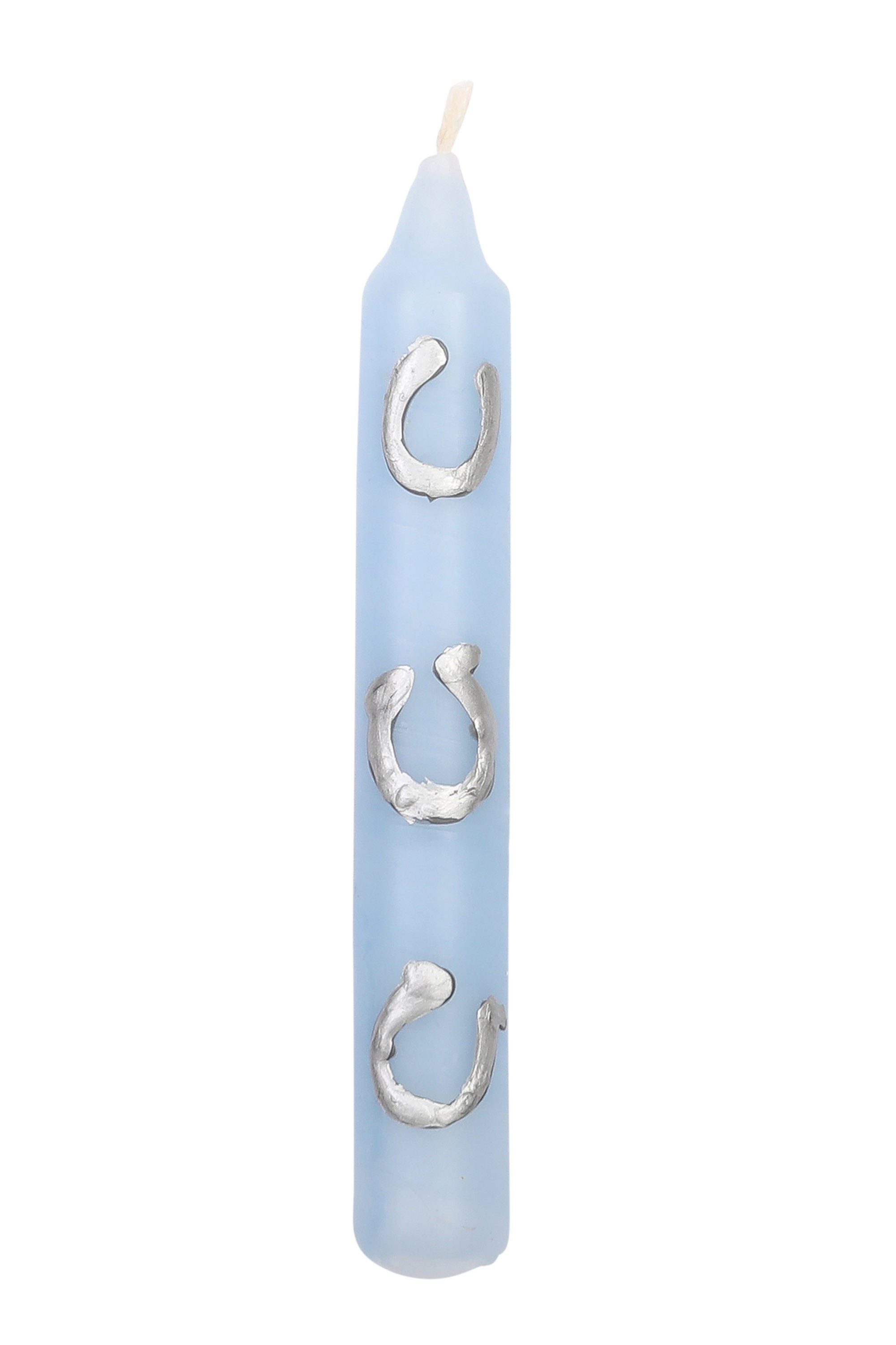 Ahrens Kerzenhalter AHS Baumkerze Hufeisen blau/silber