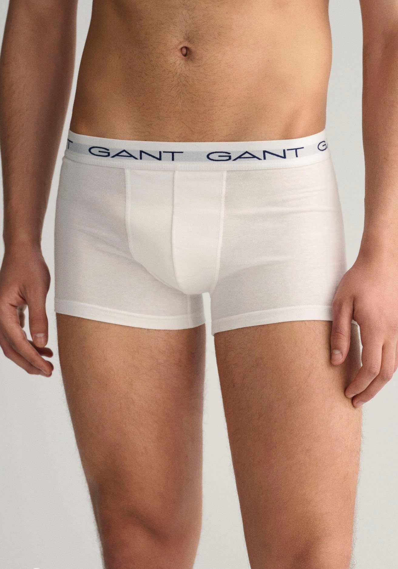 Gant 3) 3-St., elastischem mit (Packung, white Logobund Boxershorts