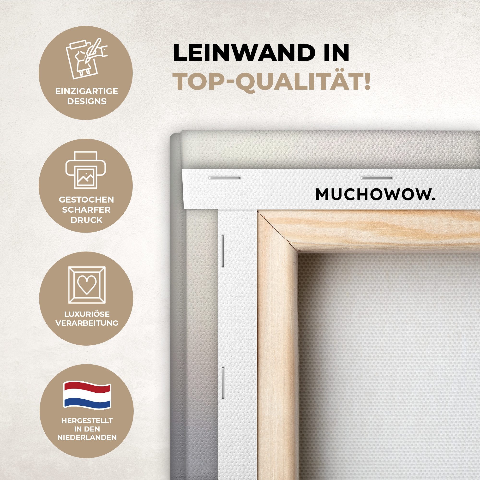 OneMillionCanvasses® Leinwandbild Steine - Lotus - Weiß - Wasser - Zen, Fot günstig online kaufen