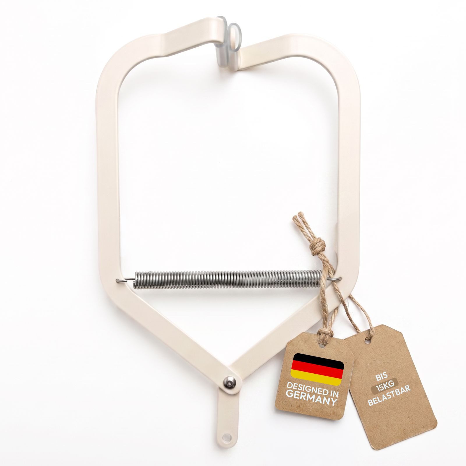 swollie Wippgestell Universal Türklammer für Baby Federwiege - Creme