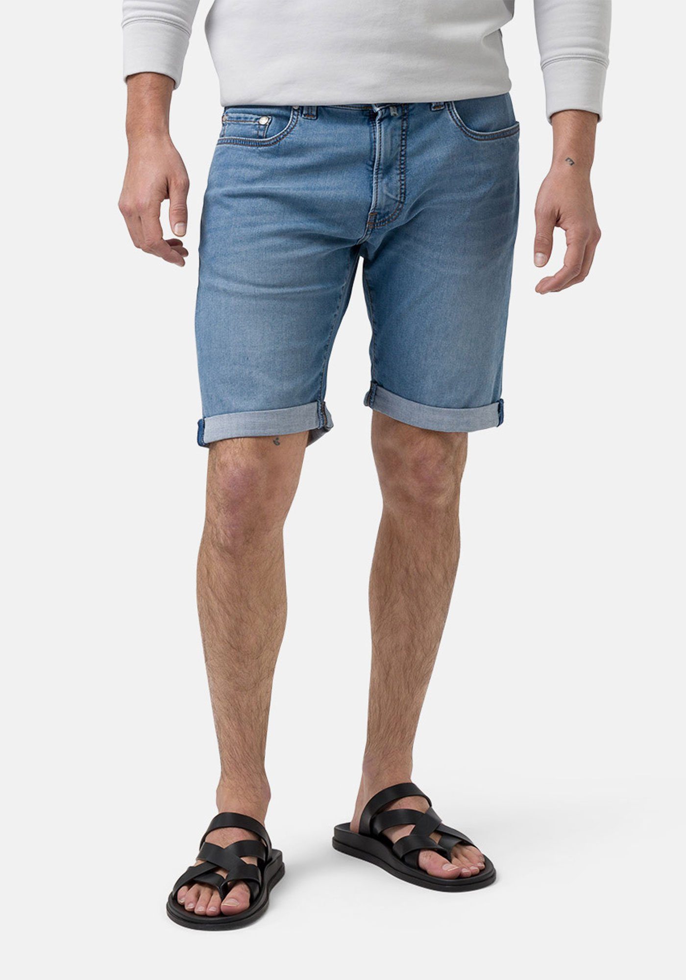 Pierre Cardin Jeansshorts Lyon Bermuda Futureflex Denim, leicht