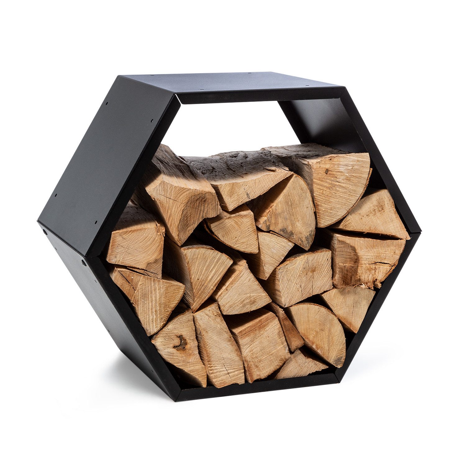 blumfeldt Feuerschale Hexawood Black, (ansehnlich moderner günstig online kaufen