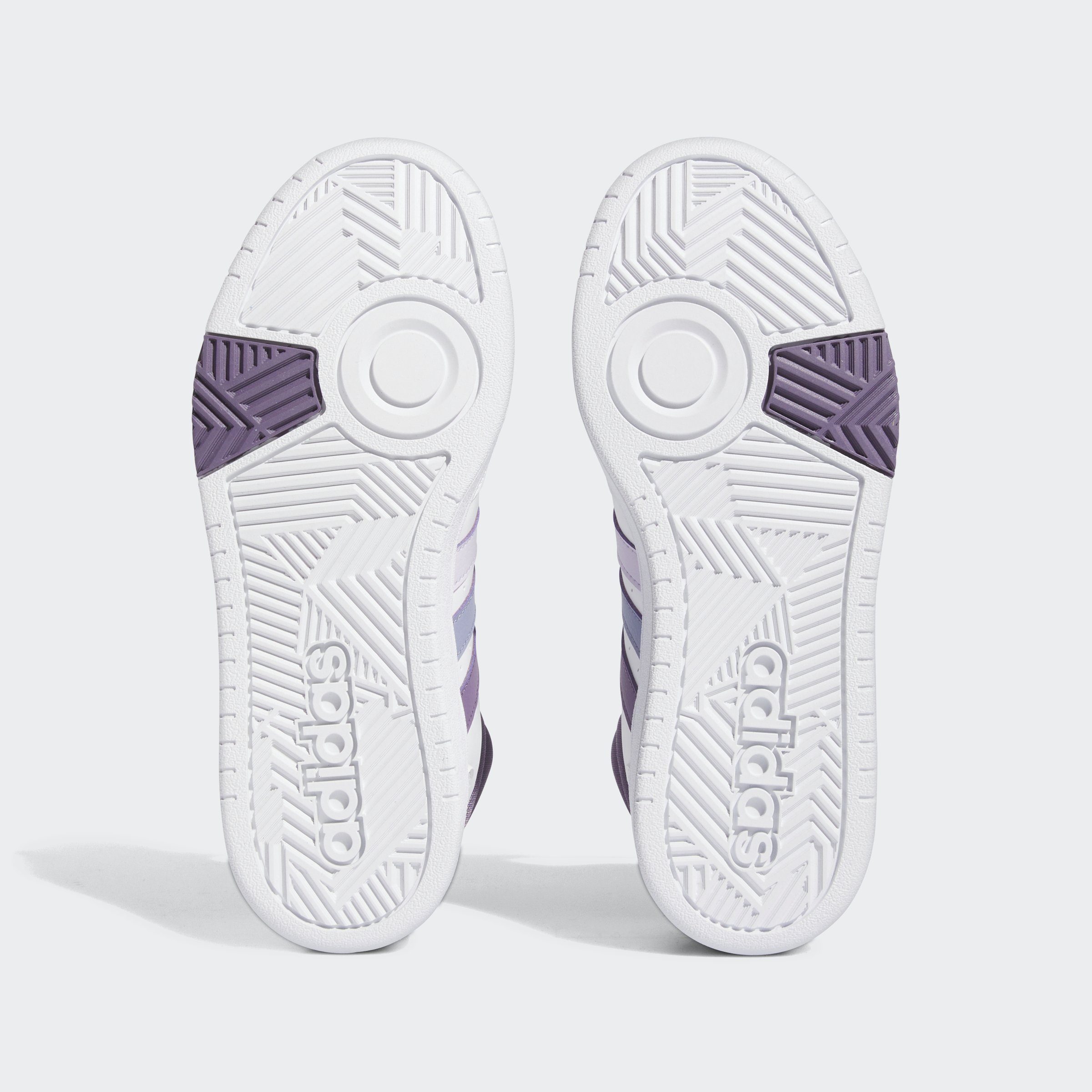 adidas Sportswear HOOPS 3.0 MID Silver Silver Dawn White Violet / Sneaker Cloud 