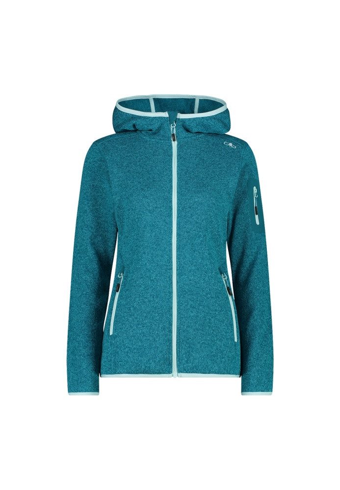 CMP Strickfleecejacke CMP Damen Strickfleecejacke mit Kapuze 3H19826 W25