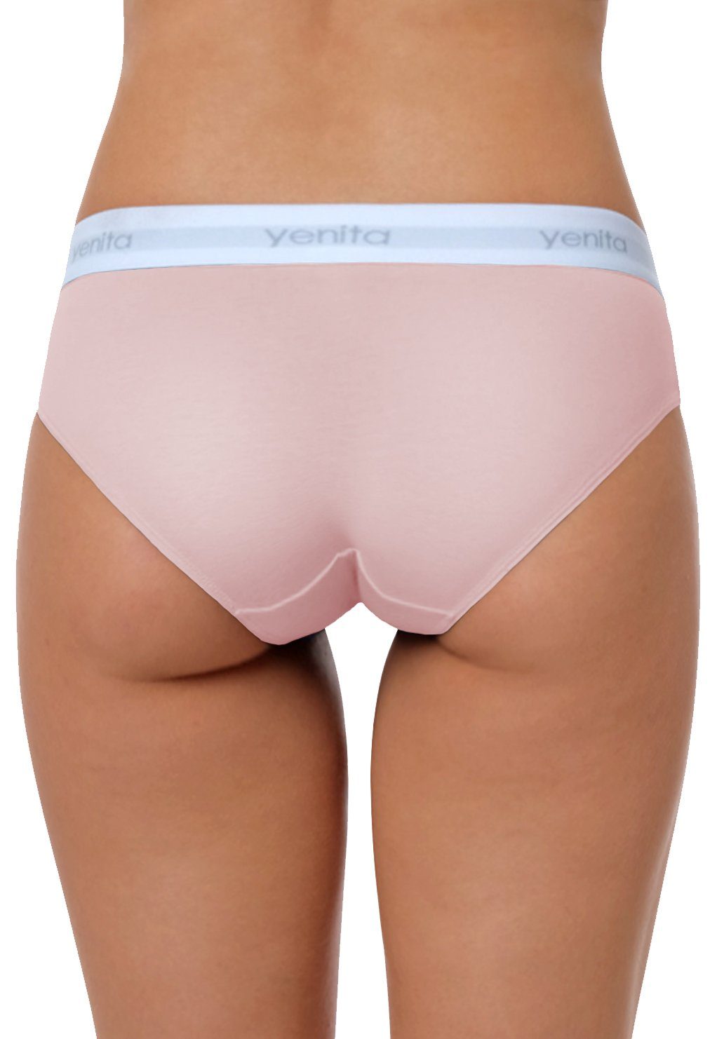 weicher mint-pink-grau Baumwoll-Stretch-Qualität in (3-St) Yenita® Slip Modern-Sports-Collection