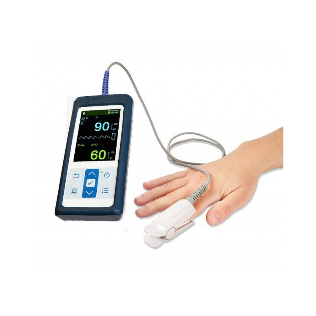 DocMed Pulsoximeter Nellcor PM10N, USB-Schnittstelle, Kompaktes, leichtes Design, Energiesparender Betrieb