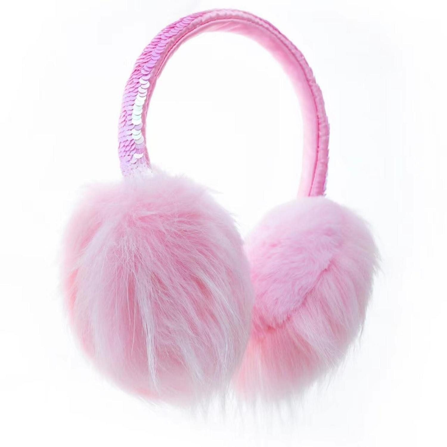 LuxusKollektion Ohrenwärmer Ohrenschützer Mädchen Jungen gestrickt Rosa (1-St)