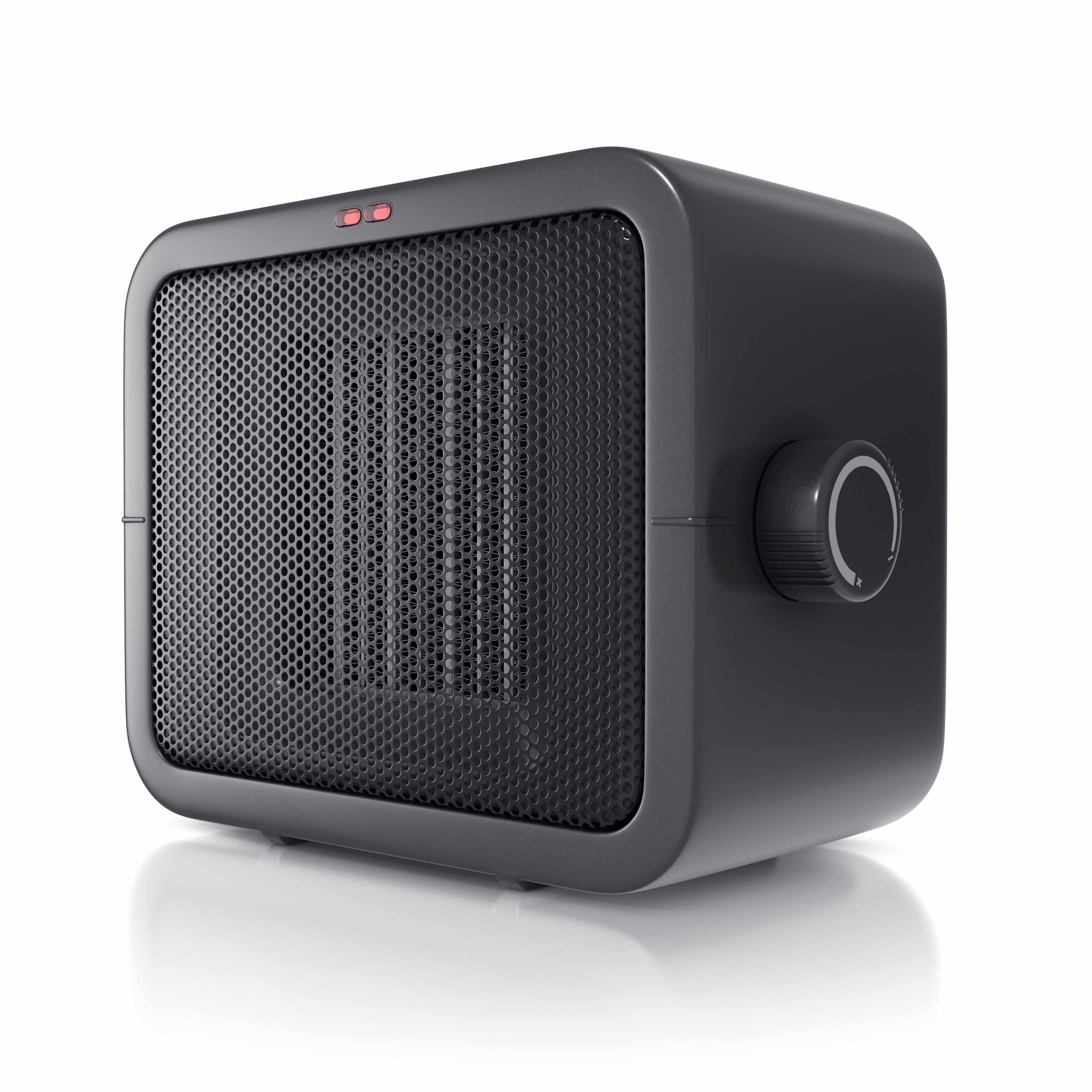 Brandson Keramikheizlüfter, 1500 W, Heizlüfter mit 2 Heizstufen & Ventilatorbetrieb, regelbarer Thermostat