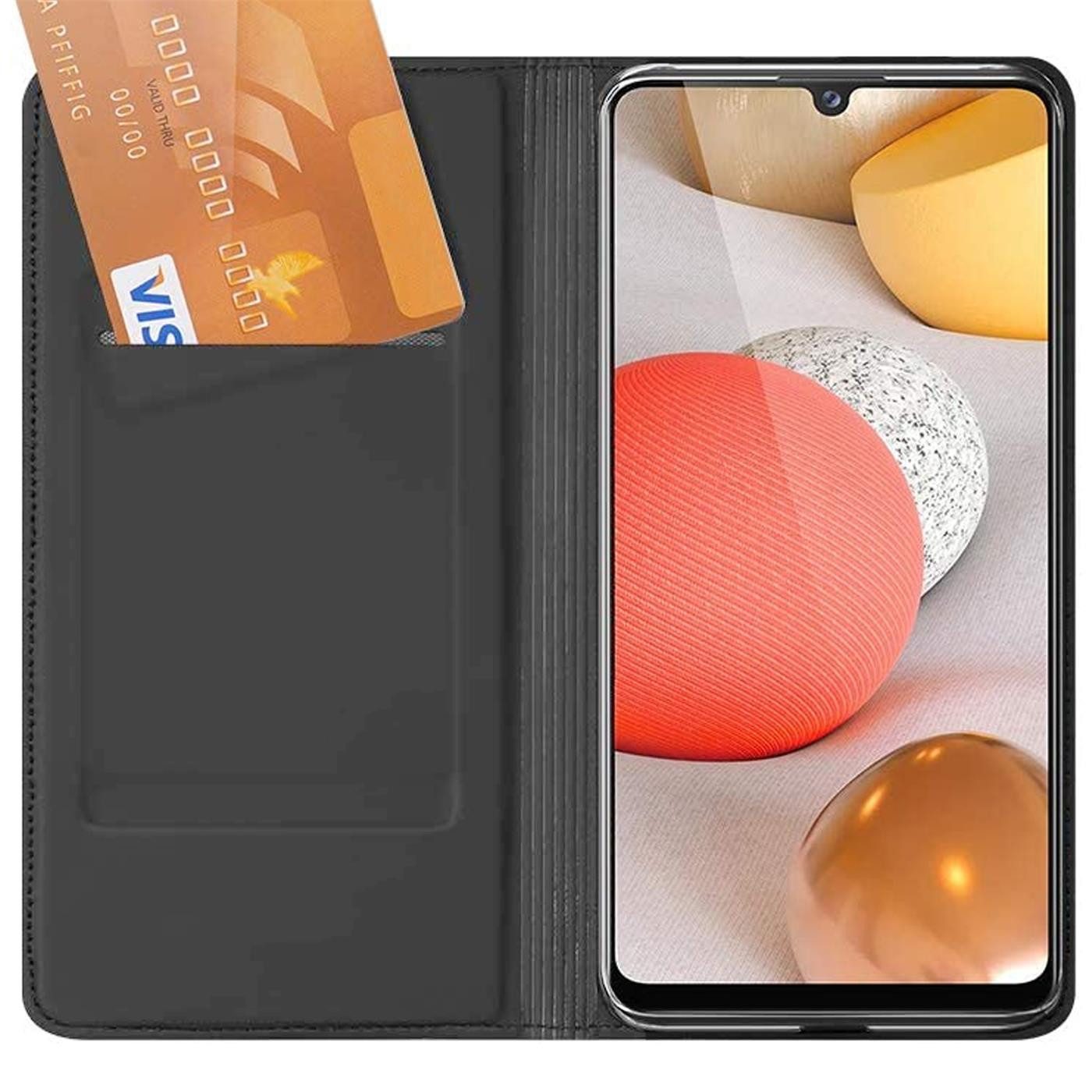 CoolGadget Handyhülle Magnet Case Handy Tasche für Samsung Galaxy A32 5G 6,5 Zoll, Hülle Klapphülle Ultra Slim Flip Cover für Samsung A32 5G Schutzhülle – Bild 4 von 5