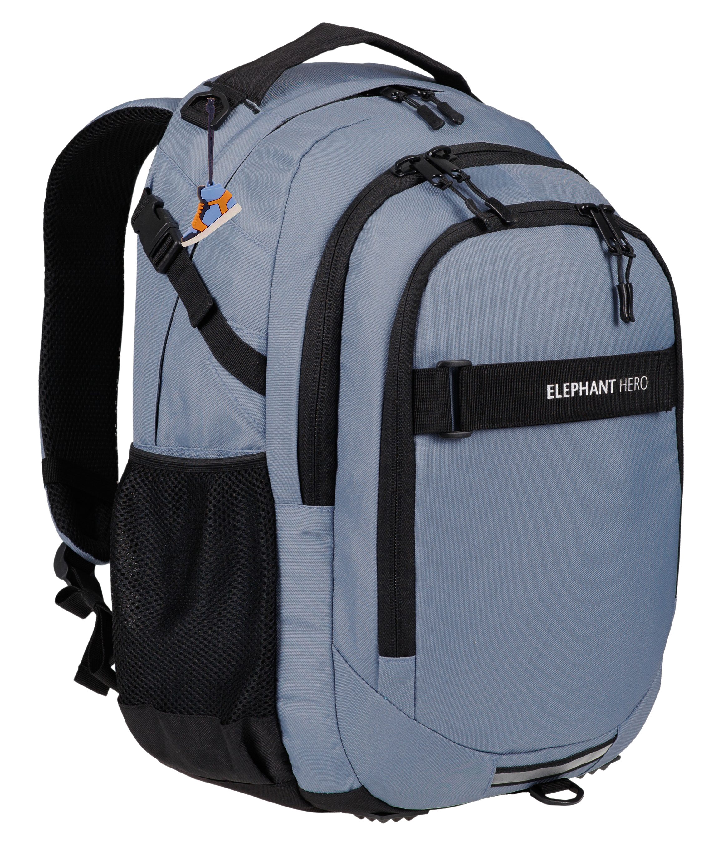 ELEPHANT Schulrucksack Hero Signature Schultasche Digital Ready Set (4 Teile Schulrucksackset, 4-tlg., inkl. Mäppchen Box + Laptop Hülle Sleeve + 31 Teile Stifte), Rucksack Schulmappe Jungen Mädchen +rmlv