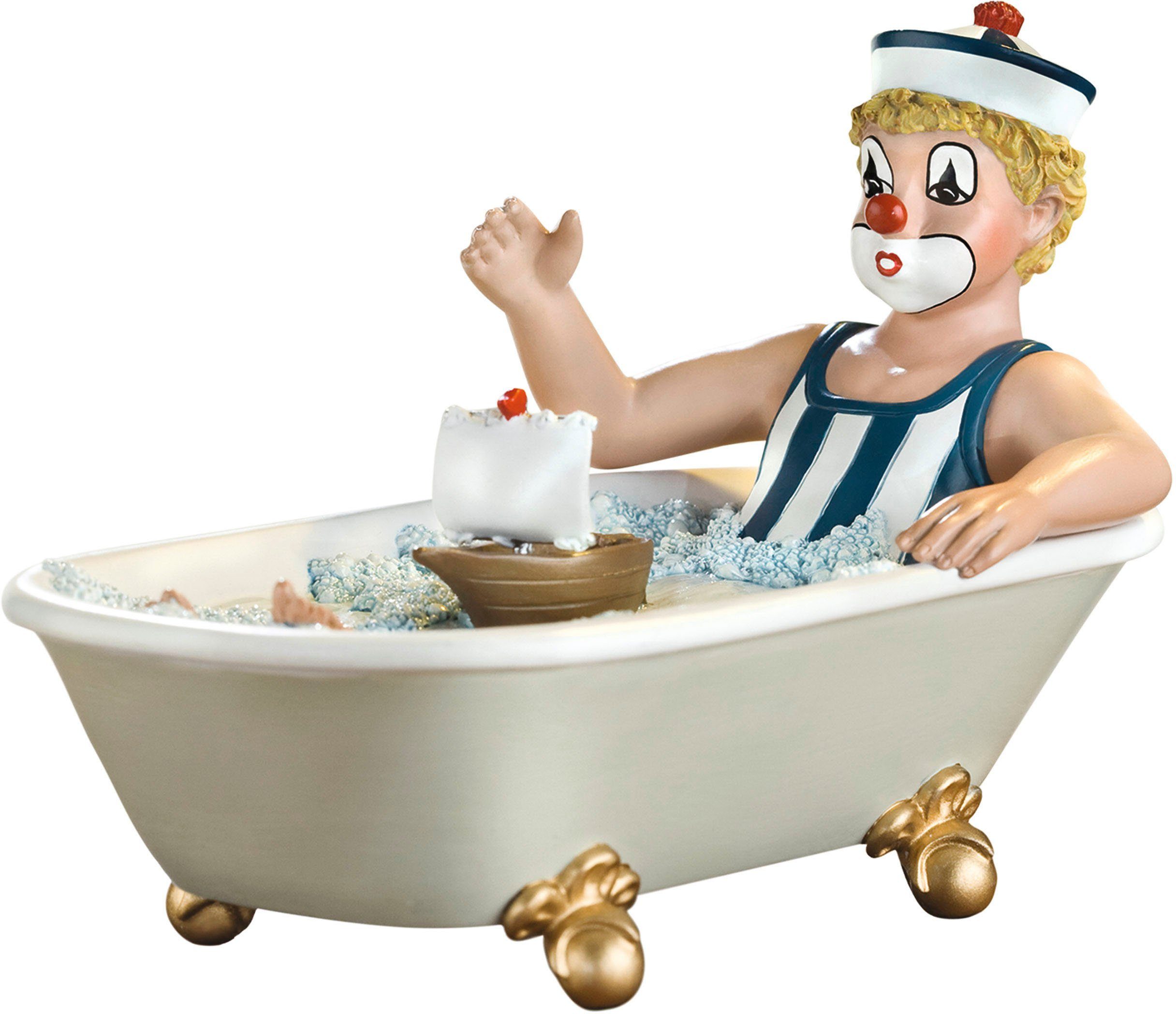 Gildeclowns Sammelfigur Clown Dekofigur, Auf grosser Fahrt (1 St), handbemalt, Wohnzimmer