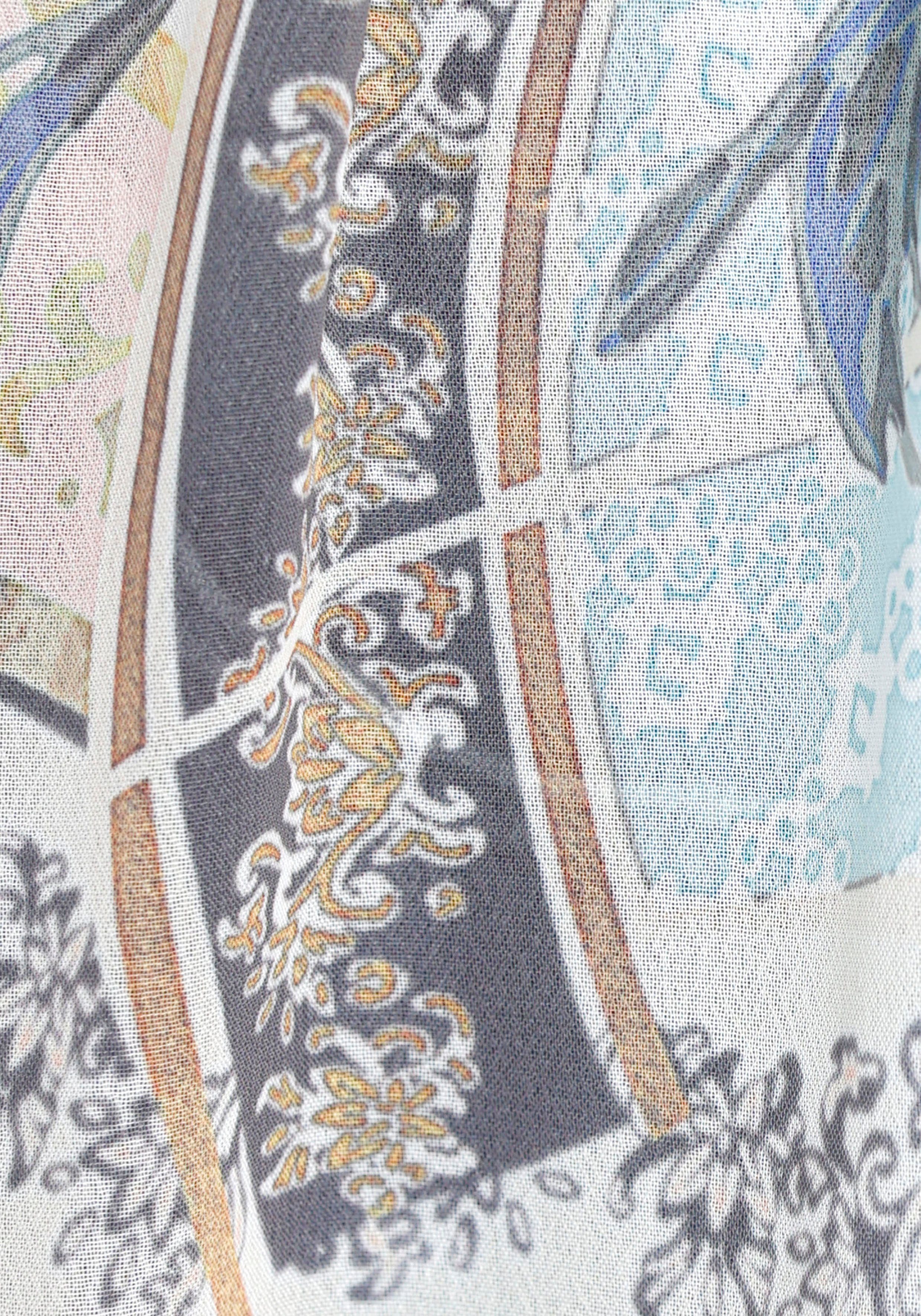 Damen Blusen Melrose Blusenkimono aus transparentem Chiffon