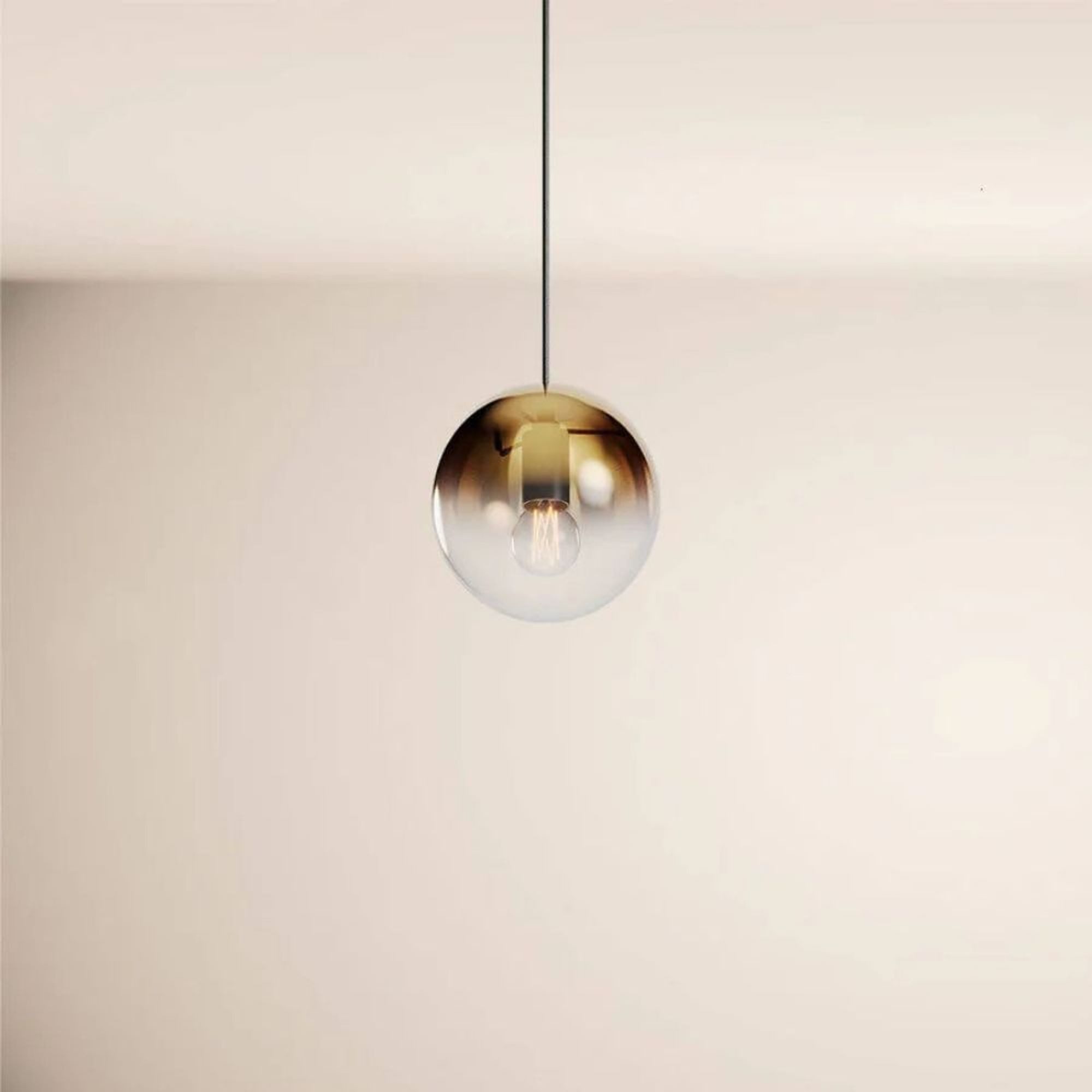 s.luce Pendelleuchte s.luce Orb Cluster Glas-Pendelleuchte 7-flammig 7x20cm Rauch Verlauf
