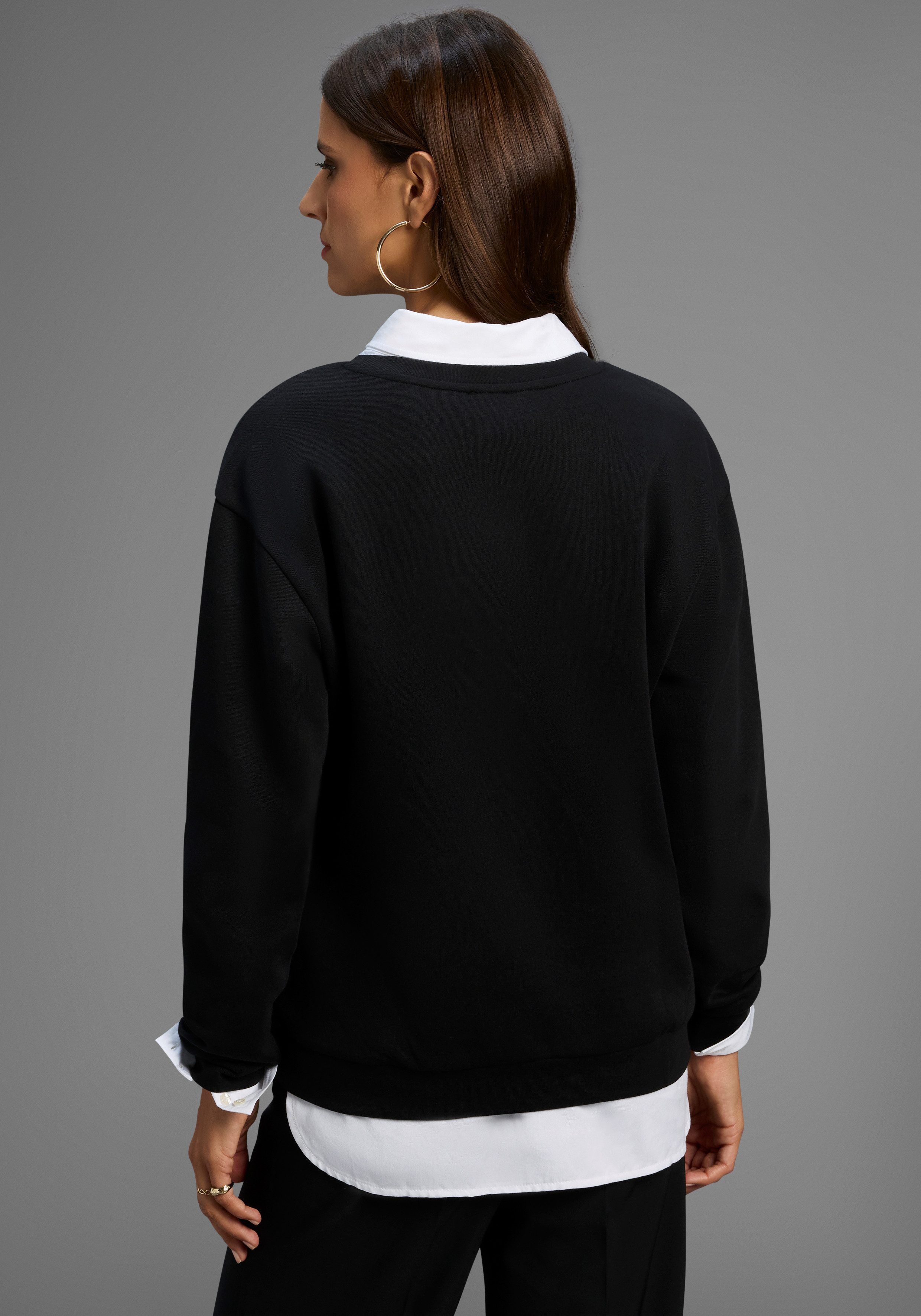 Laura Scott Sweater Weiche Baumwollmischung mit günstig online kaufen