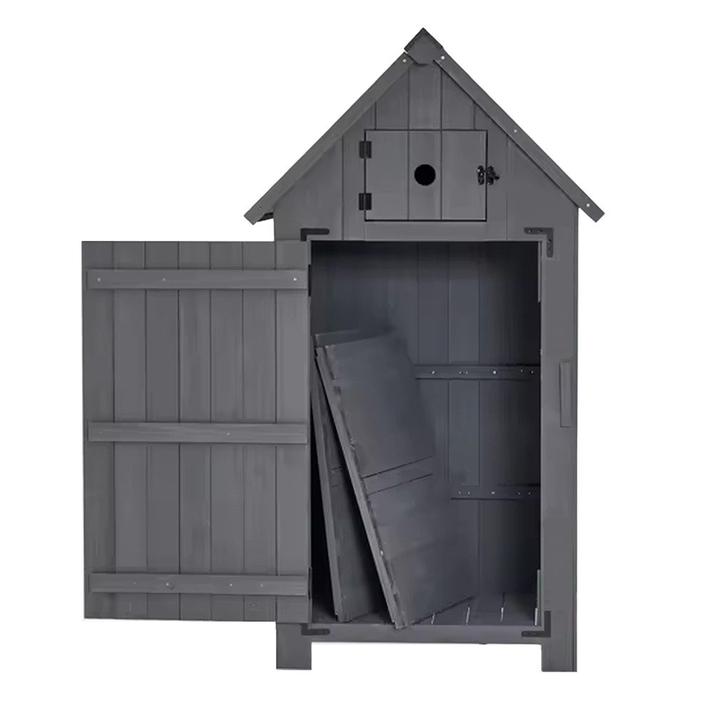 Divit Pflanzkübel Gartenschrank wetterfest Geräteschuppen Holz 65 x 46 x 13 günstig online kaufen