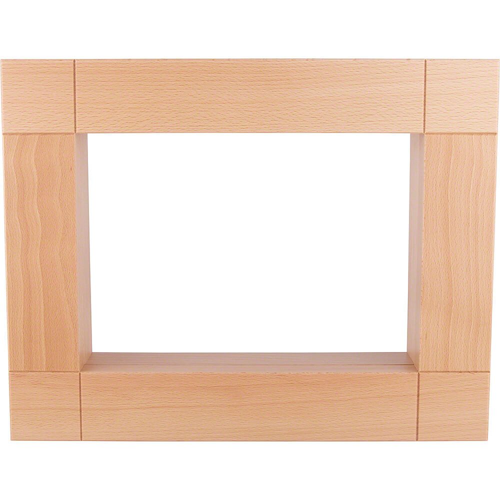 KWO Kunstgewerbe Werkstätten Räuchermännchen Zierrahmen für Kantenhocker, natur (42x33cm) von KWO