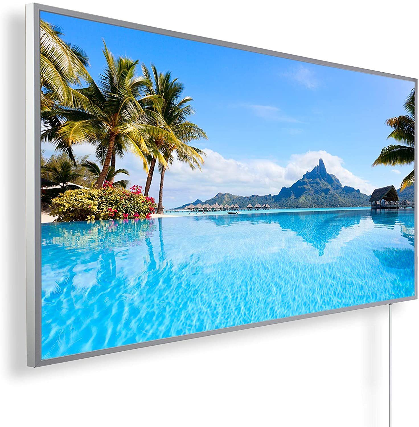 Könighaus Infrarotheizung Bild-Serie 800W, hohe Effizienz, Made in Germany, sehr angenehme Strahlungswärme Bora Bora Insel | Infrarotheizungen