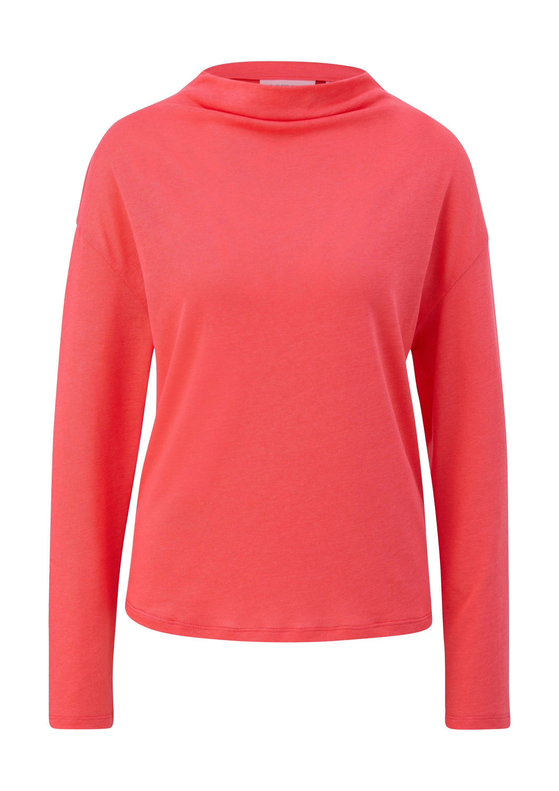comma Langarmshirt T-Shirt Longsleeve mit drapiertem günstig online kaufen