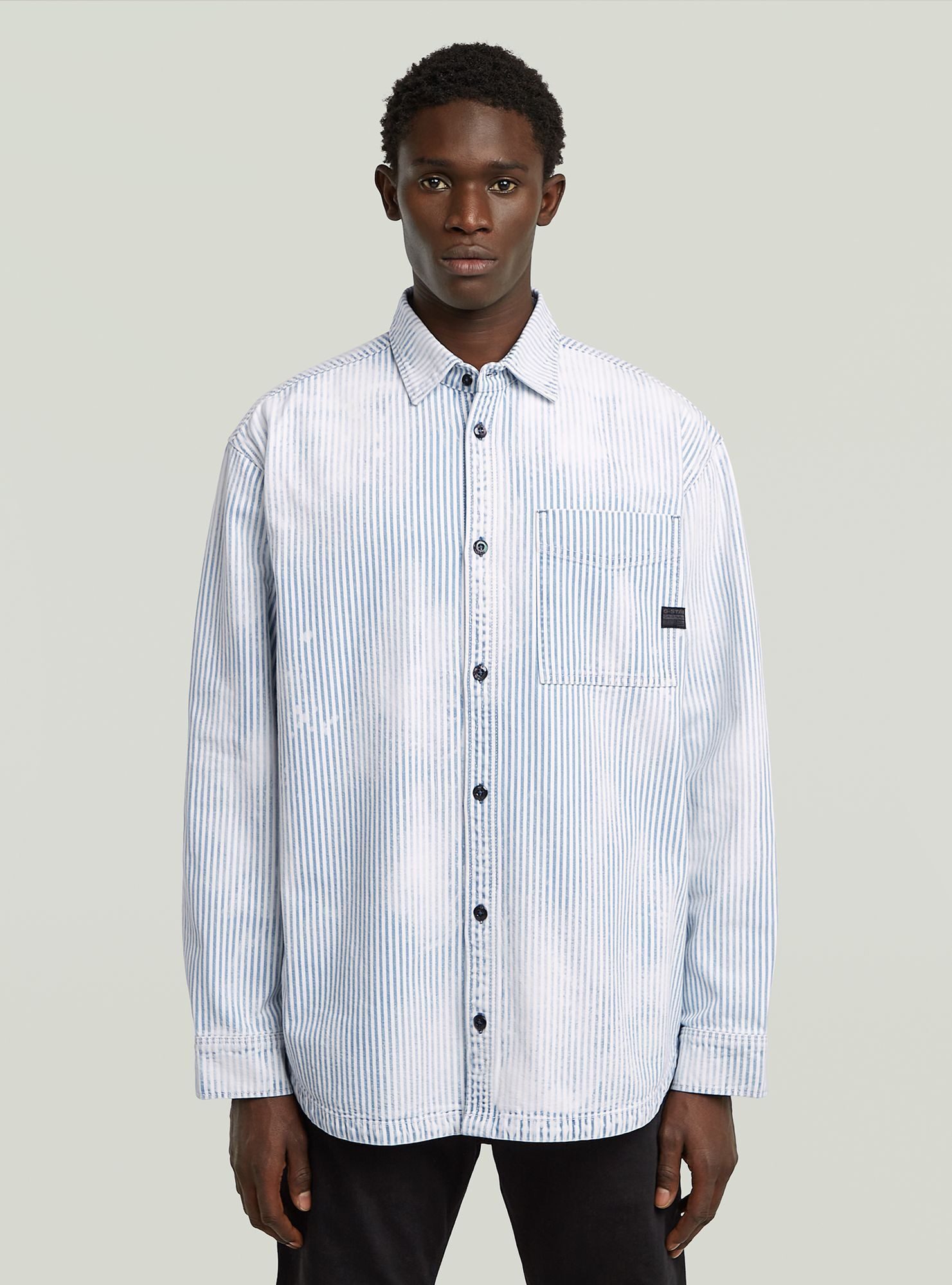 Langarmshirt Oversized 1-Pocket Overshirt
