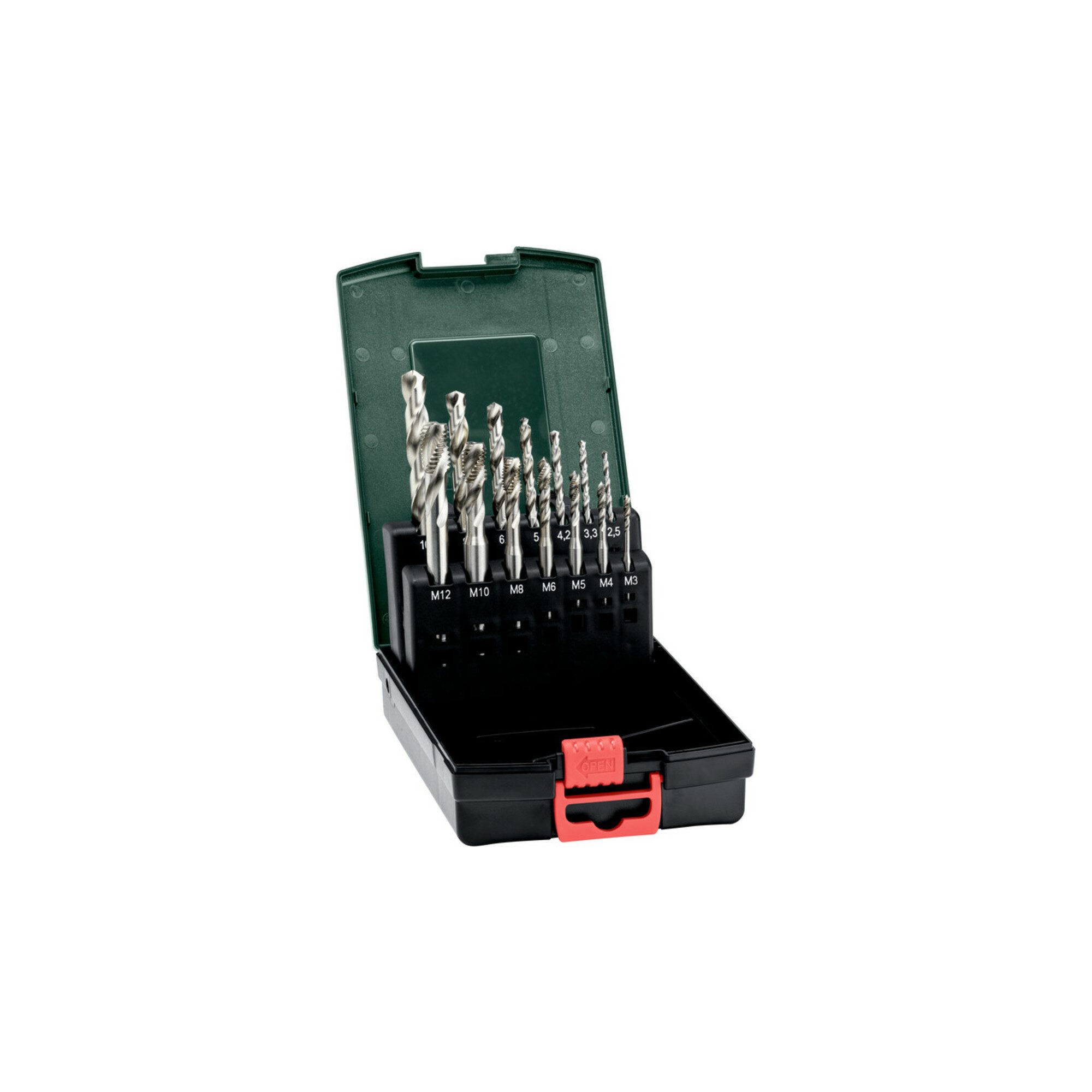 metabo Gewindebohrer Metabo Maschinengewindebohrer Set, 14-teilig