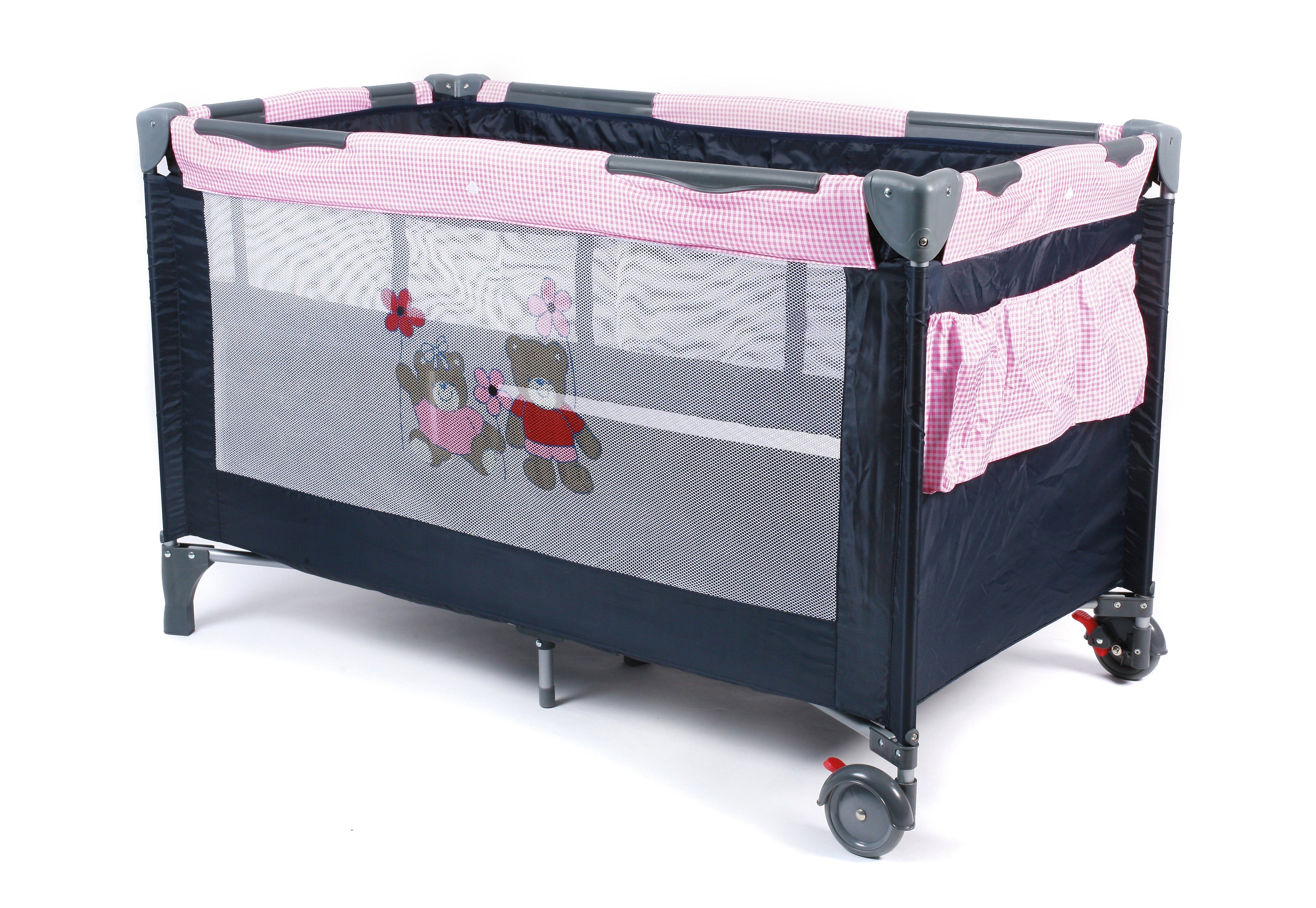 CHIC4BABY BabyReisebett »Luxus Pink Checker«, inkl. Tragetasche online