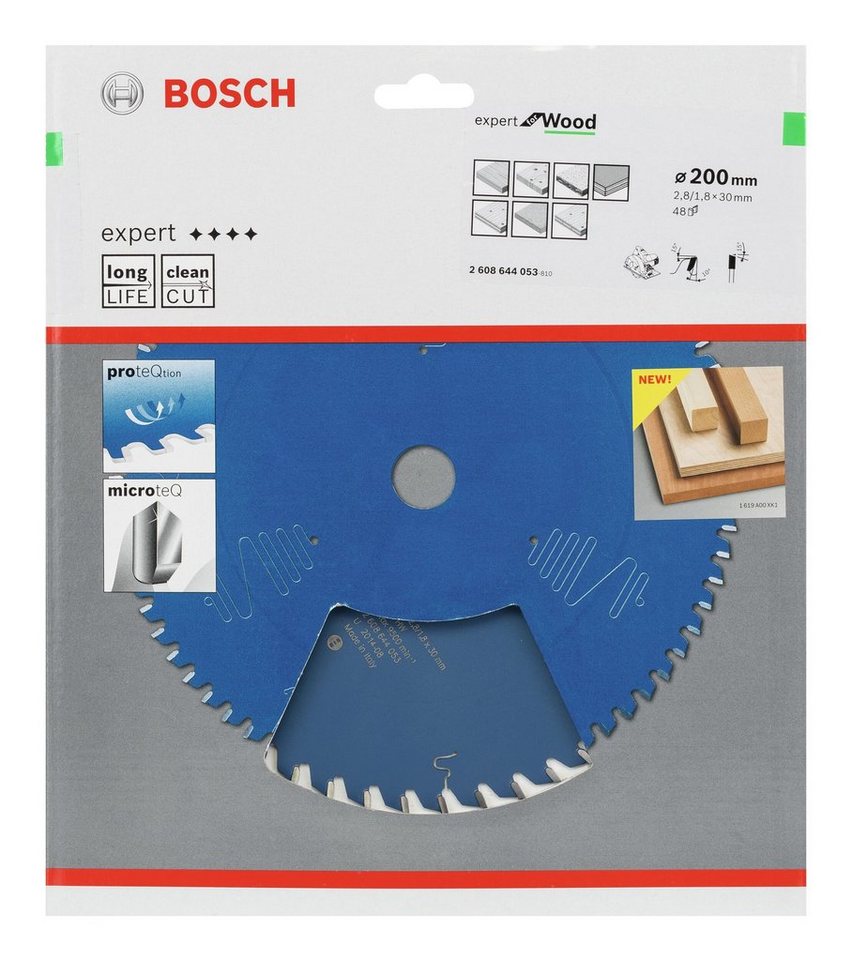 Thumbnail - BOSCH Kreissägeblatt, Expert for Wood, 200 x 30 x 2,8 mm, 48 Zähne