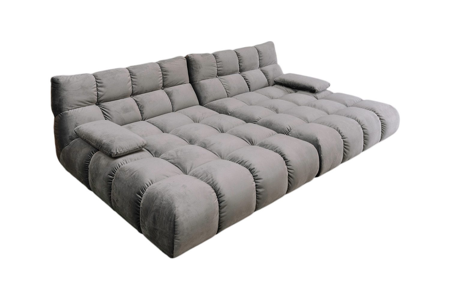 KAWOLA Big-Sofa VIVIEN Riesensofa Velvet - Entspannung pur - Modernes Wohnen, XXL Couch mit Samt Bezug – Maximaler Komfort, Top Design