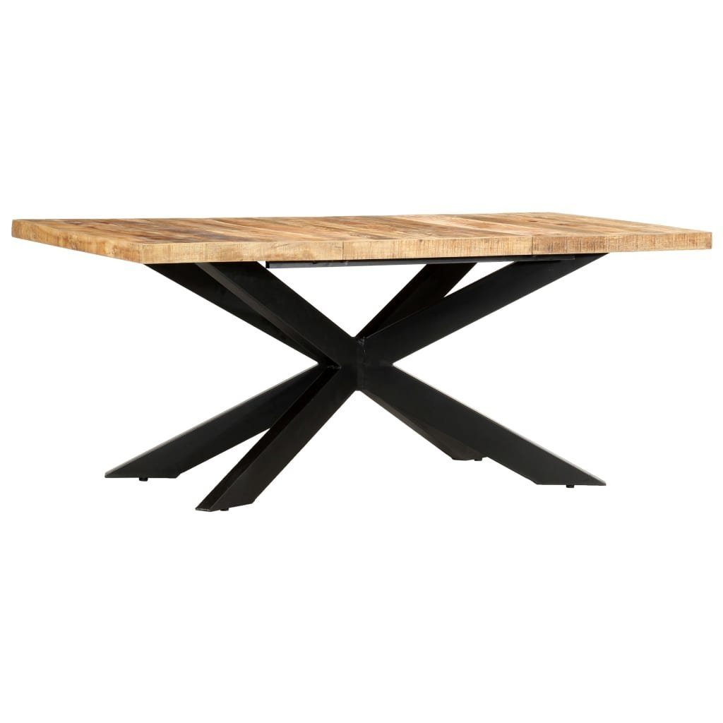 vidaXL Esstisch Esstisch 180 x 90 x 76 cm Raues -Massivholz (1-St)