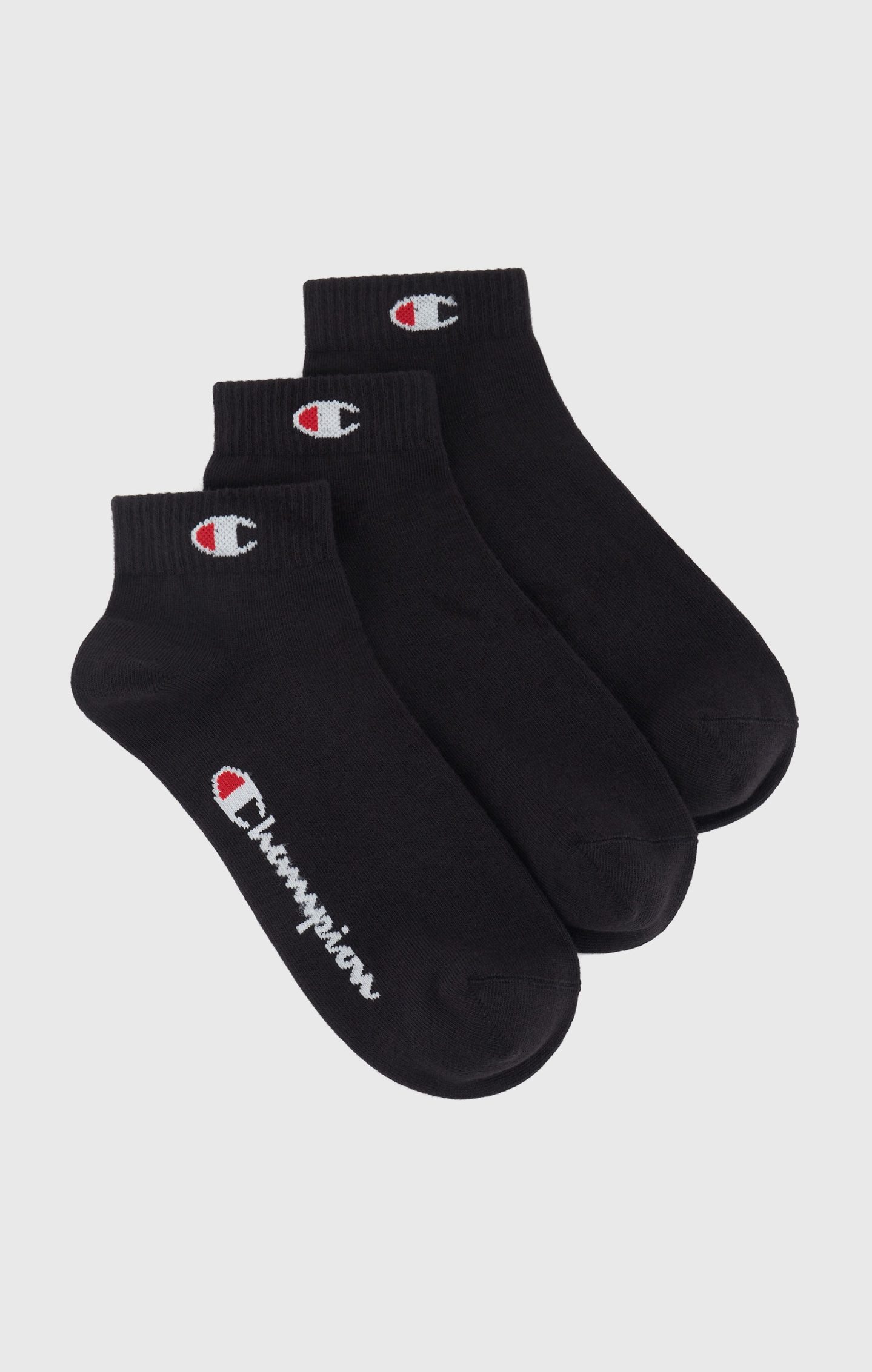 Champion Kurzsocken 3 Pack Quarter Socks (3-Paar) für sportive Aktivitäten, sportlicher Stil
