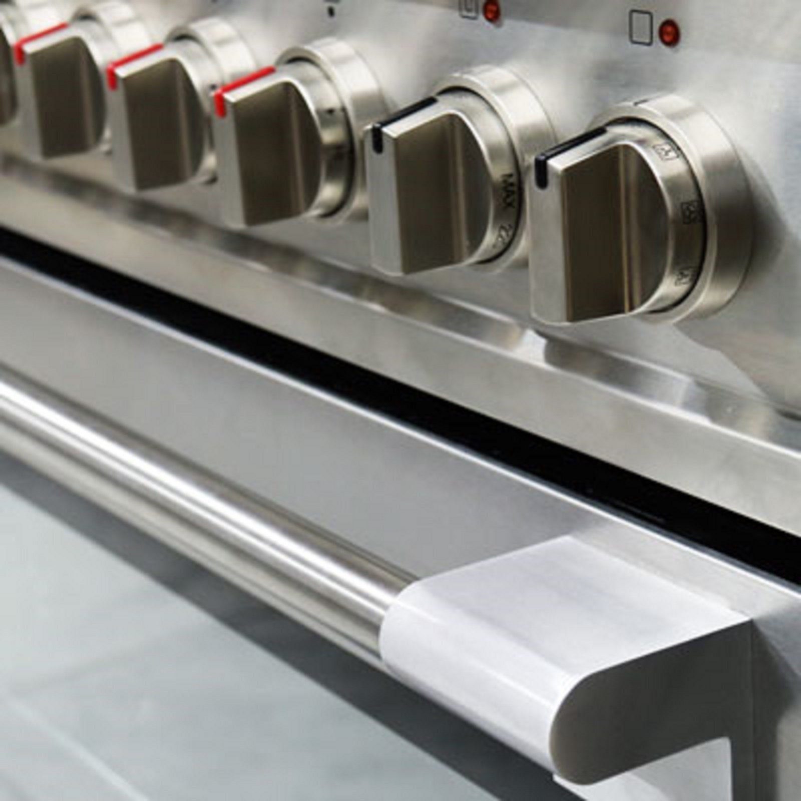Kaiser Küchengeräte Gas-Standherd Gas Elektro Standherd 90 cm, 115 L+Dunstabzugshaube 90cm HGE 93505 R+A 9430 F ECO, mit 1-fach-Teleskopauszug