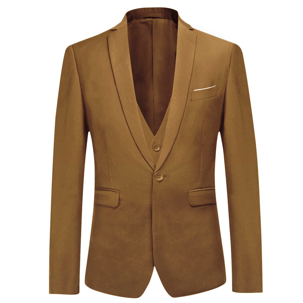 Allthemen Anzug 3-teilig (3 tlg) Edler Slim Fit Herrenanzug für den Busines günstig online kaufen